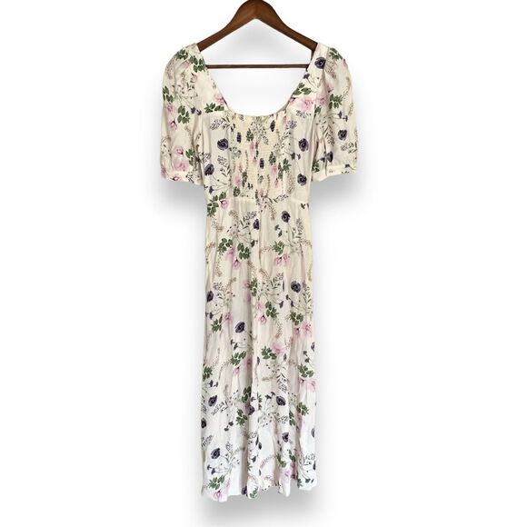 Favorite Daughter The Vineyard Dress in Spring Floral Size 2 Ivory Midi NWT $288 - Picture 11 of 11
